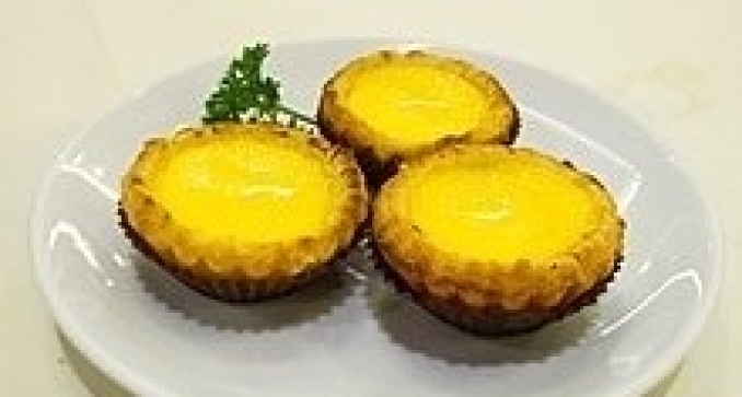 Egg-tarts with Puff Pastry Base
